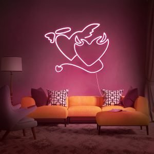 Angel Devil Heart LED Neon Sign