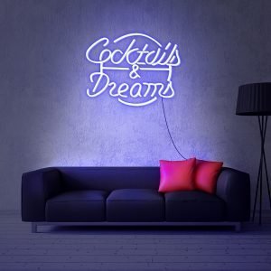 Cocktails & Dreams Neon LED Light Sign