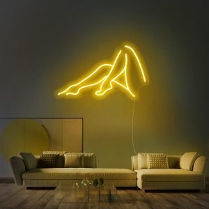 Female Legs Silhouette LED Neon Sign