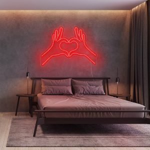 Hand Heart LED Neon Sign