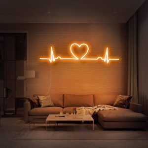Heartbeat LED Neon Sign