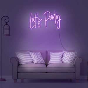 Let's Party LED Neon Sign