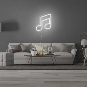 Music Symbol - Double Eighth Note Neon LED Sign