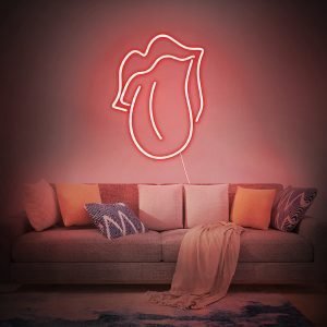 Tongue Out LED Neon Sign