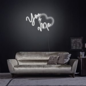 You + Me Neon LED Light Sign